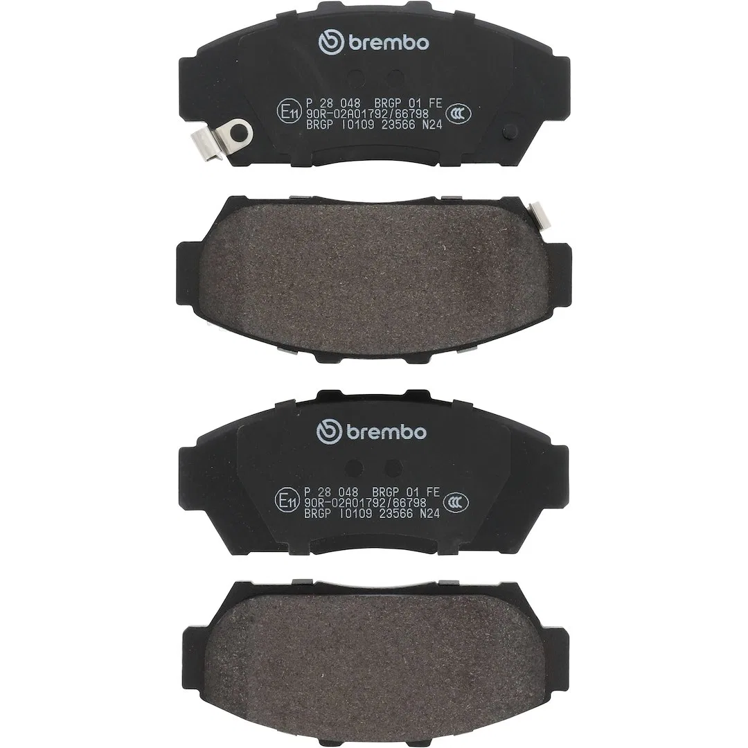 P28048 – BREMBO Brake Pad, FMSI Number D617-7493 Low-Metallic Set Of 4